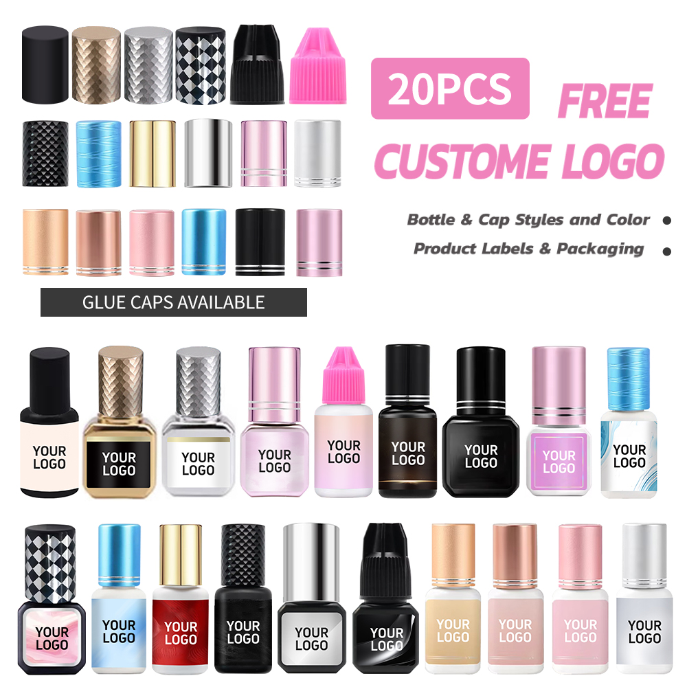 Eyelash Extension Logo - 20PCS Custom Logo 0.1-2 Sec Individual