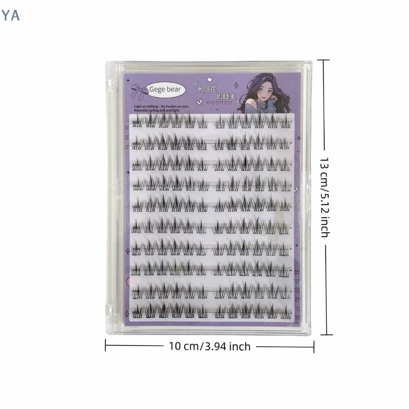 Eyelash Extension Double Lash - 【SA】【SA】Glue Free False Eyelashes Solar Design