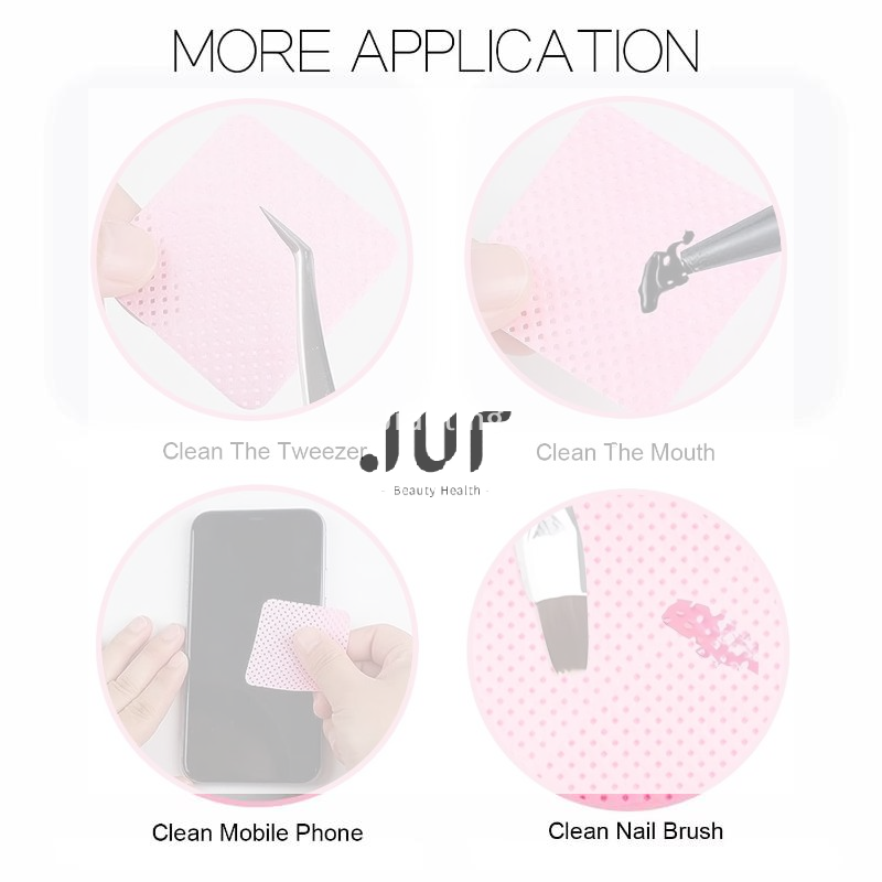 Eyelash Extension Remover - Pieces Professional Lint Free Nail Wipes