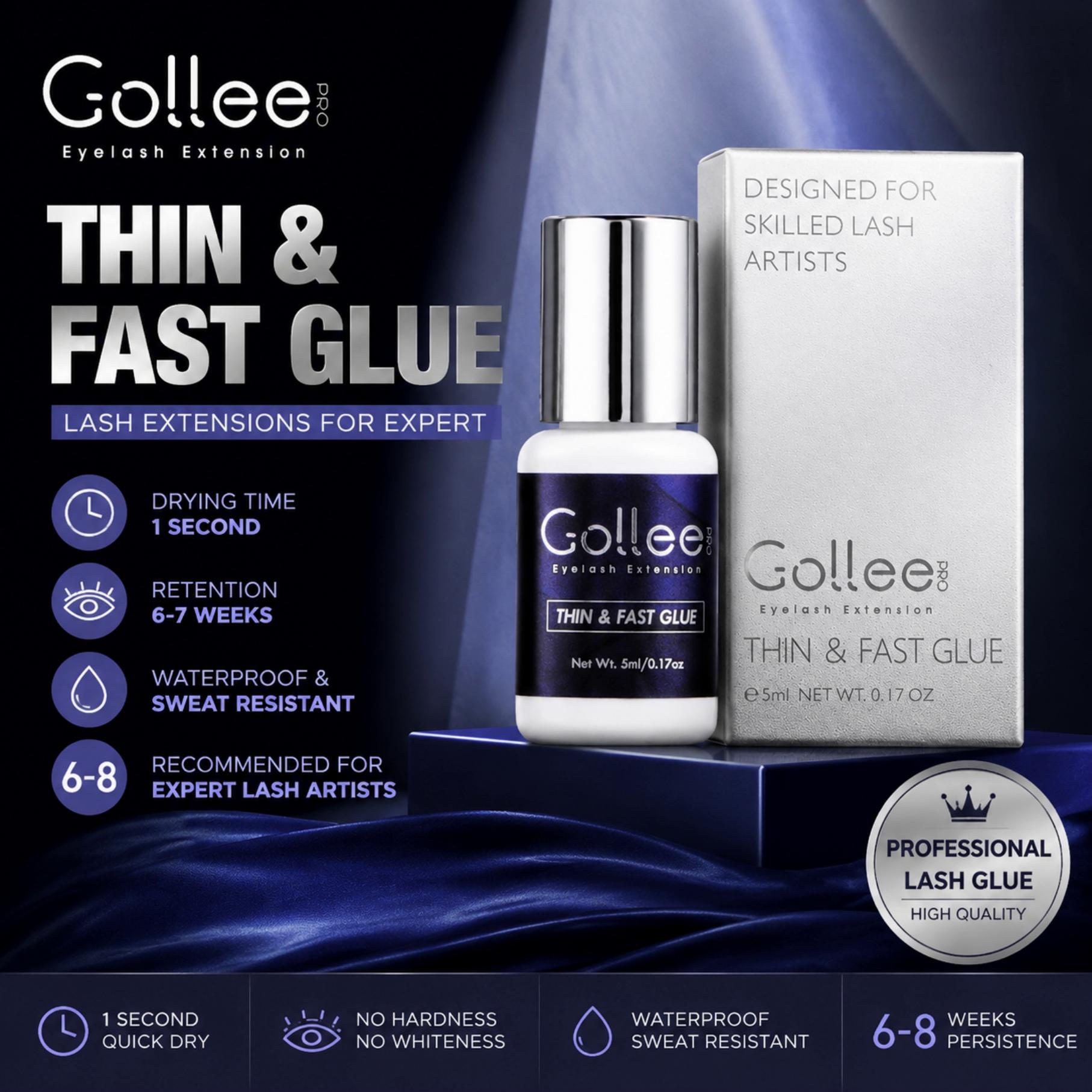 Eyelash Extension Glue For Sensitive Eyes - Gollee for Sensitive Eyes 5ml 1S
