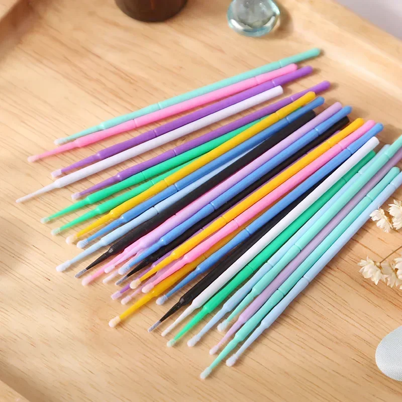 Eyelash Extension Remover - 100PCS Eyelash Extension Tools MicroBrush Eyelashes