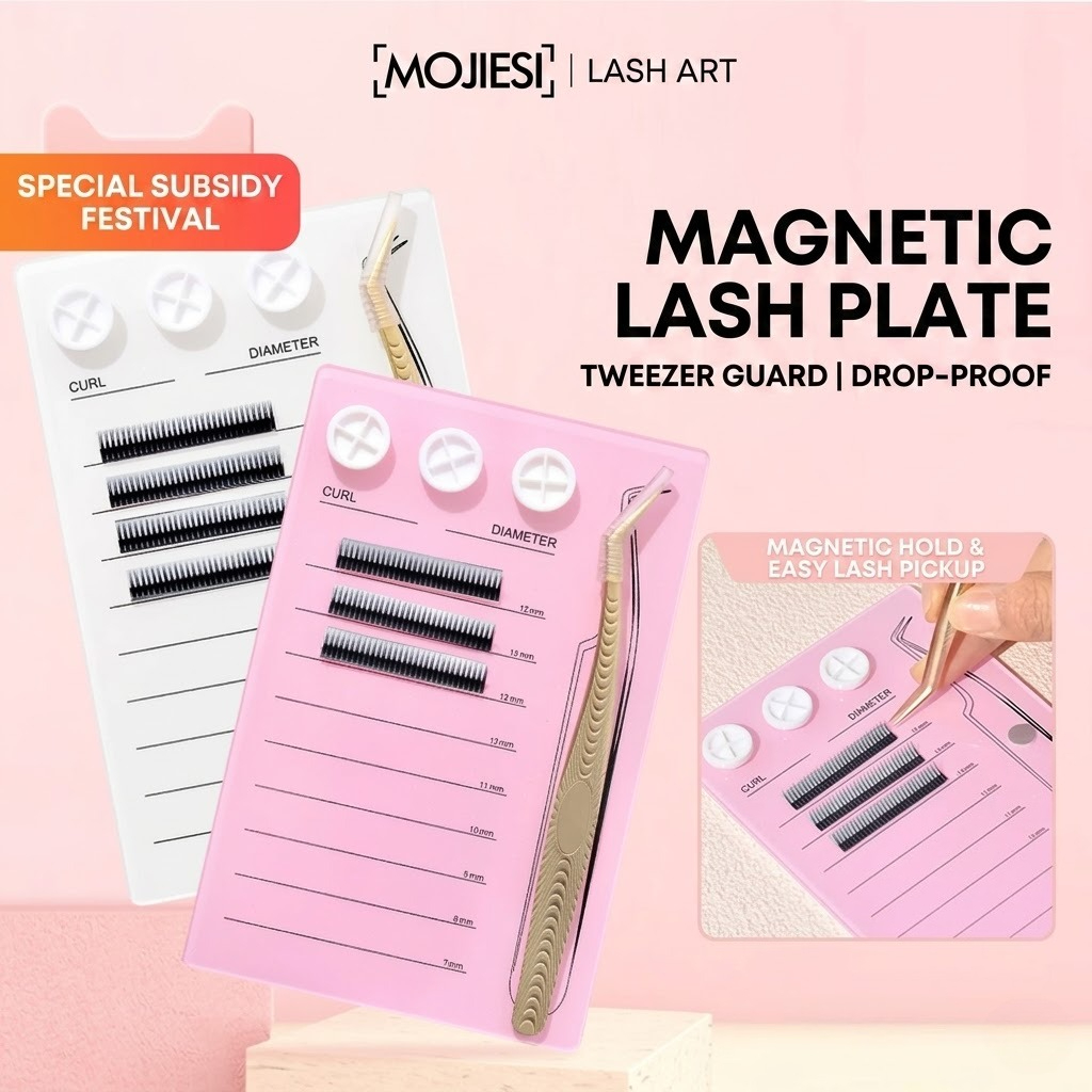 Eyelash Extension Double Lash - Magnetic Eyelash Extension Palette & Glue