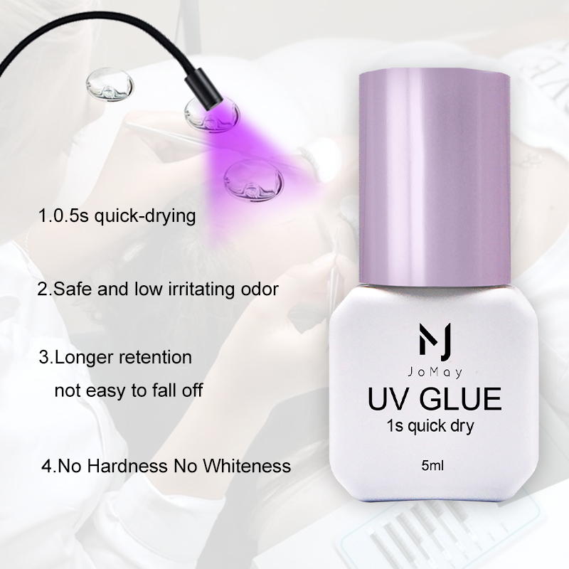Eyelash Extension Glue For Sensitive Eyes - JOMAY UV Glue 0.5S Eyelash Glue