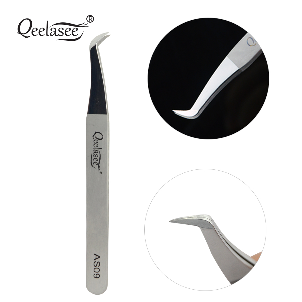 Eyelash Extension Logo - Qeelasee AS09 Stainless Steel Volume Eyelash