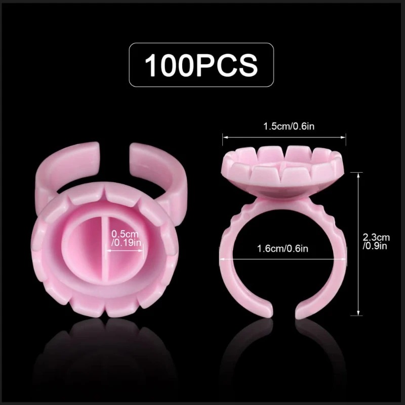 100 Pcs Disposable Eyelash Glu - Eyelash Extension Double Lash 评论和价格