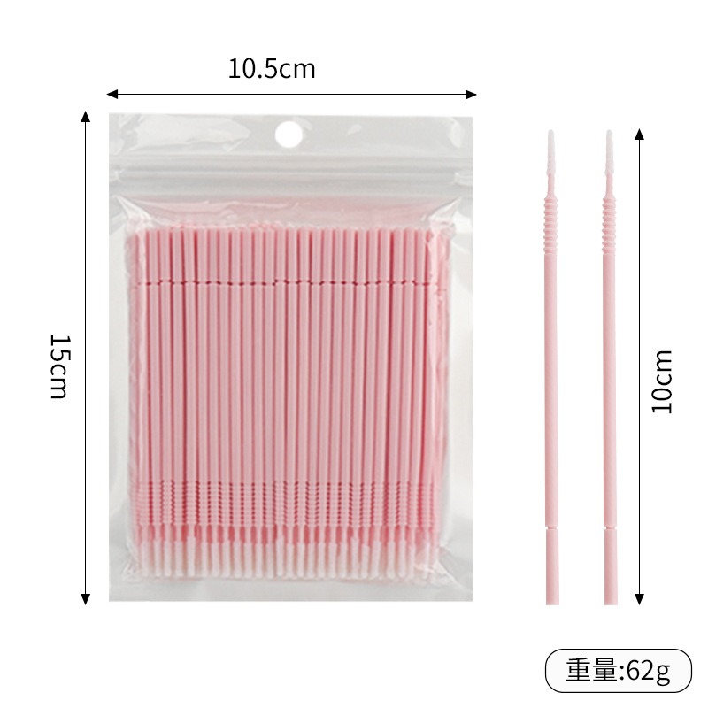 500pcs Eyelash Extension Clean - Micro Brush Applicator 评论和价格