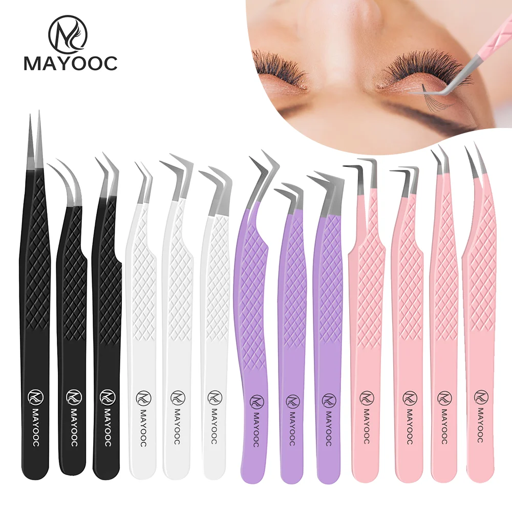 Eyelash Extensions Tweezers  W - Eyelash Extension Logo 评论和价格