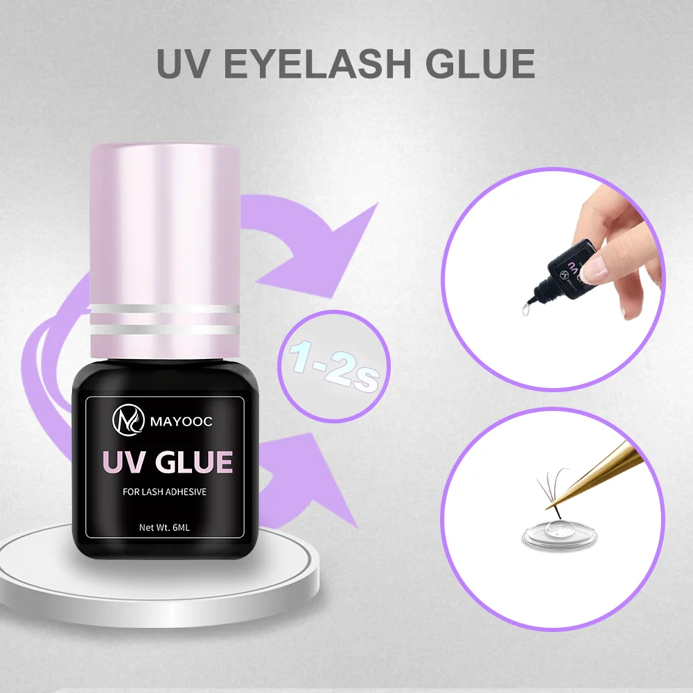 MAYOOC Fast Drying 0.1S UV Eye - Eyelash Extension Logo 评论和价格