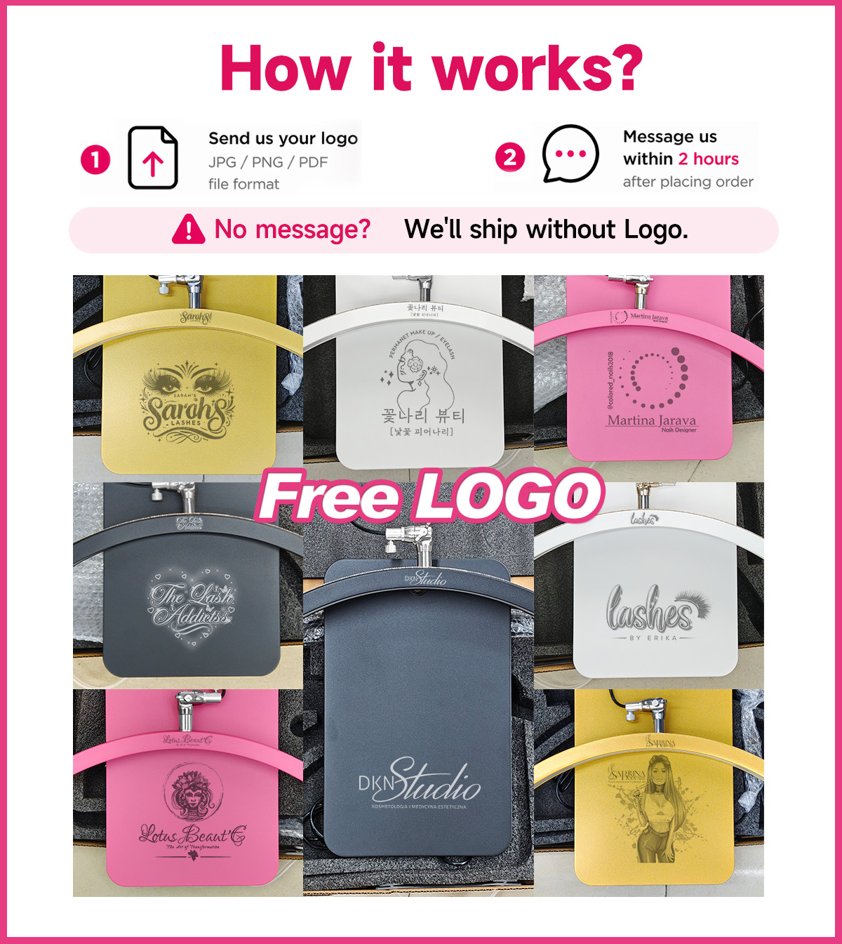Free LOGO Hidden Cable Eyelash - Eyelash Extension Logo 评论和价格