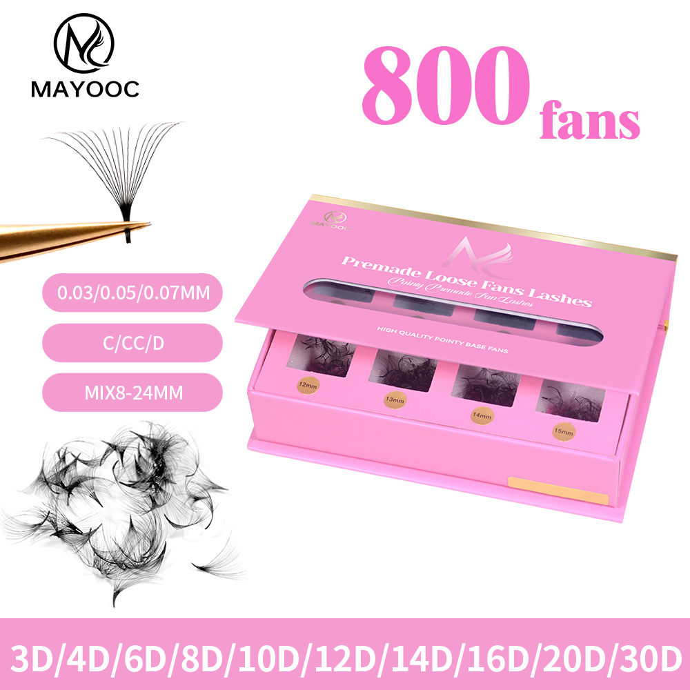 MAYOOC 800Fans Loose Fan Lashe - Eyelash Extension Logo 评论和价格