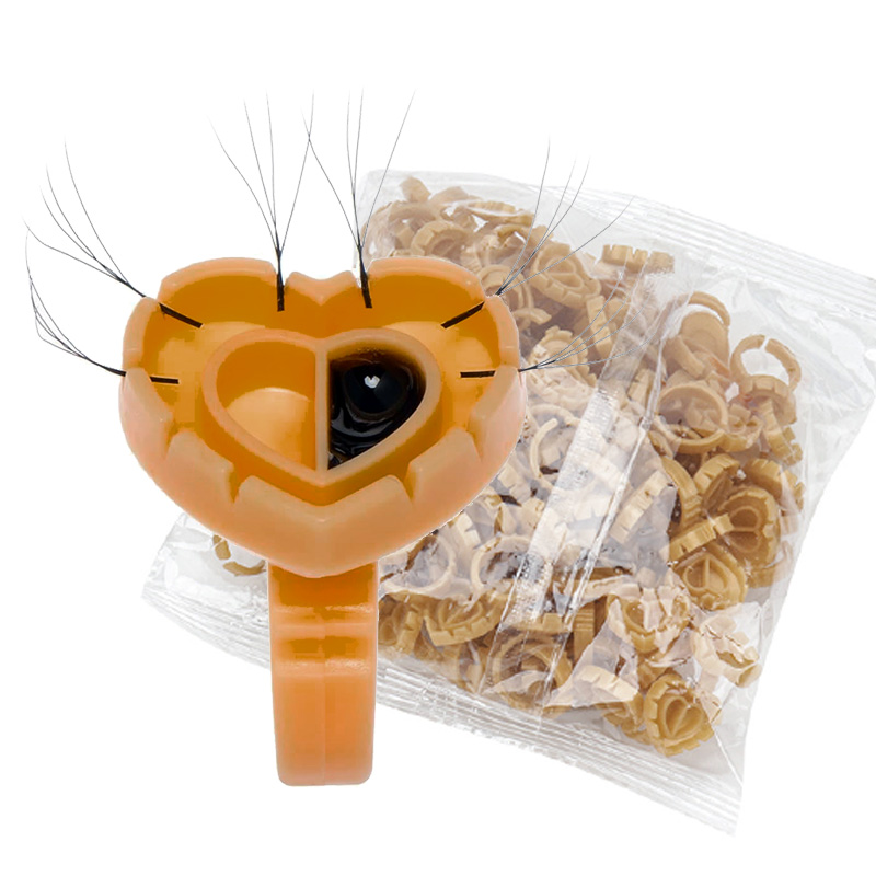 500PCS Glue Rings for Lash Ext - Eyelash Extension Double Lash 评论和价格
