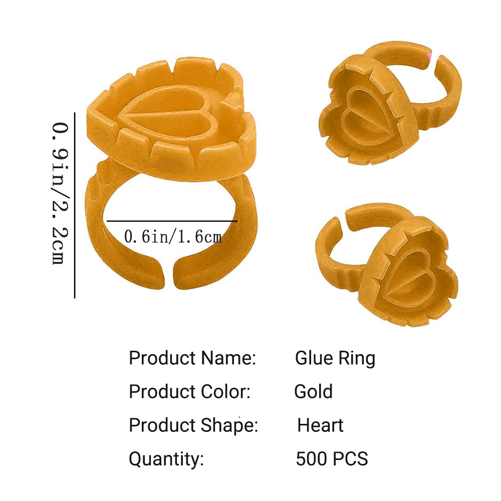 500PCS Glue Rings for Lash Ext - Eyelash Extension Double Lash 评论和价格