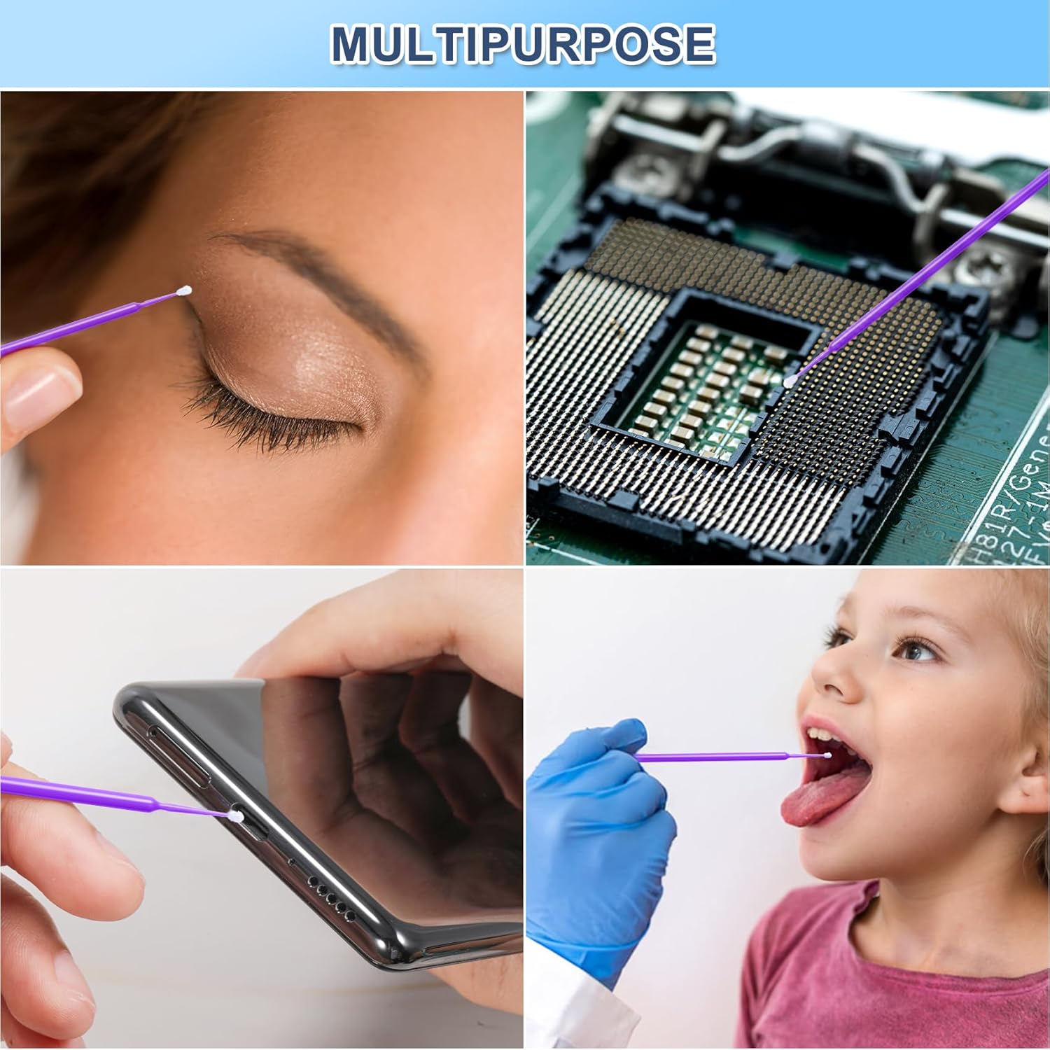 micro swabs for eyelash extens - Micro Brush Applicator 评论和价格