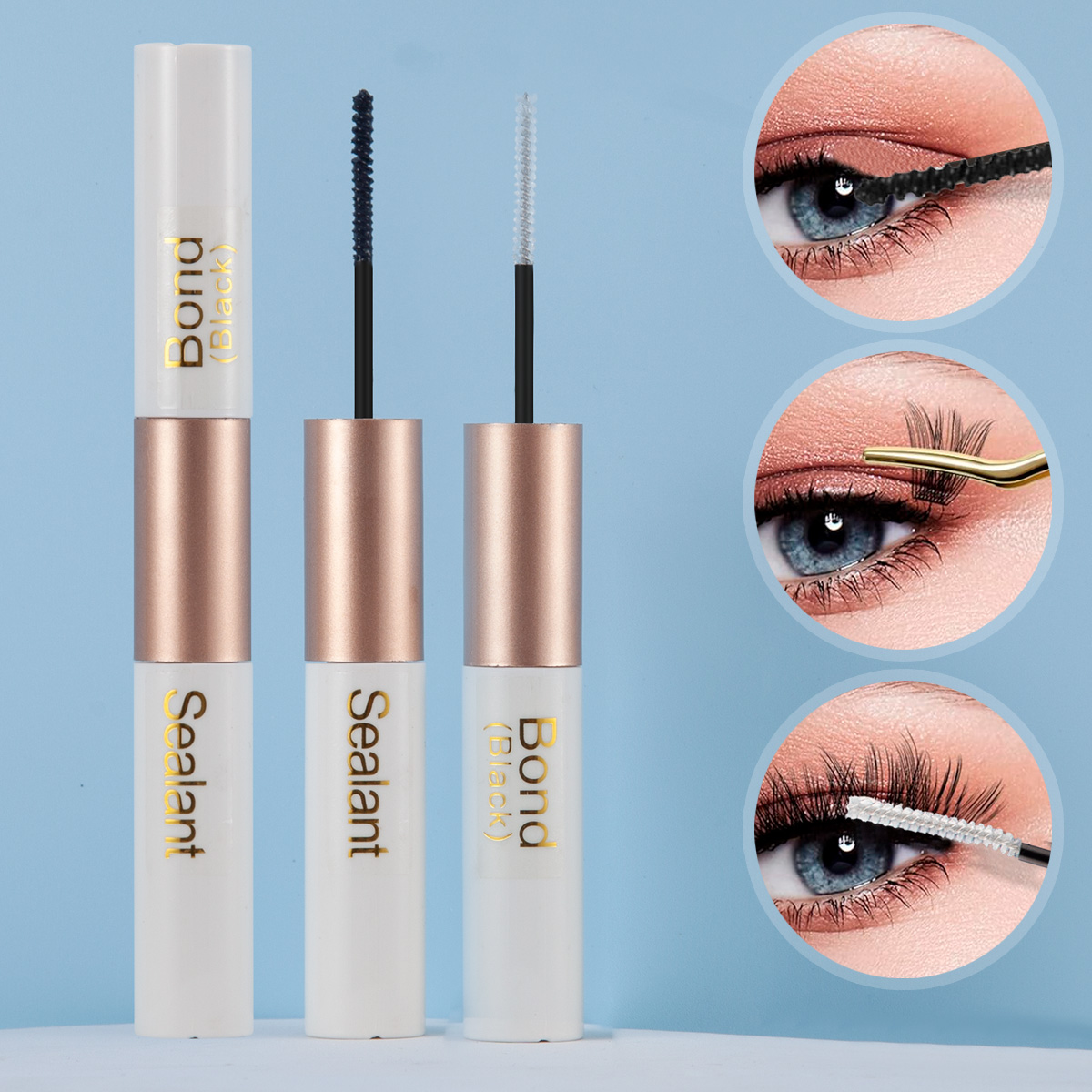 False eyelash glue waterproof  - Eyelash Extension Glue For Sensitive Eyes 评论和价格