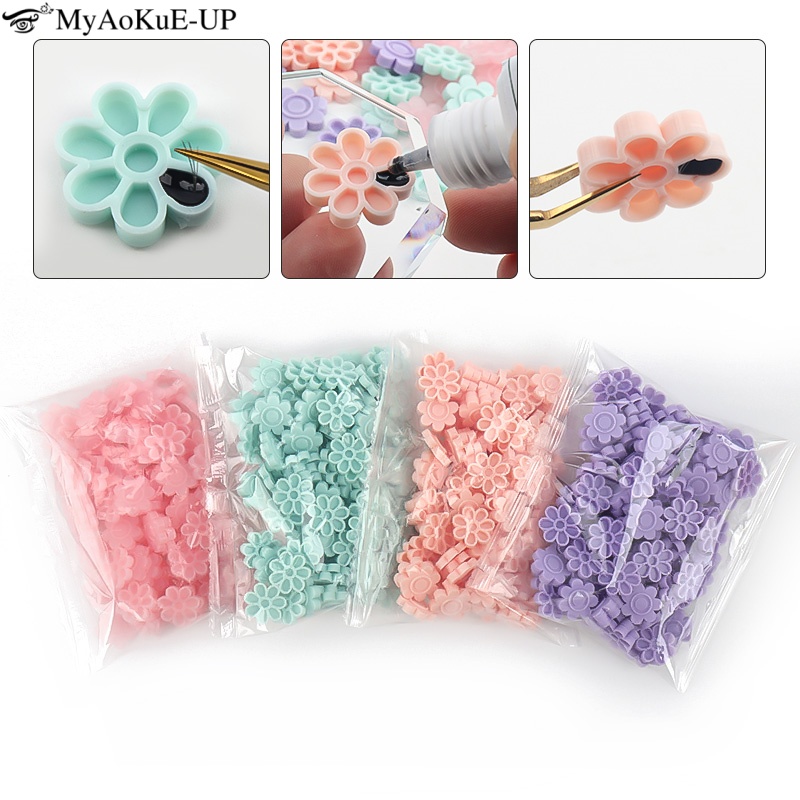 100pcs Eyelash Extension Glue  - Eyelash Extension Double Lash 评论和价格
