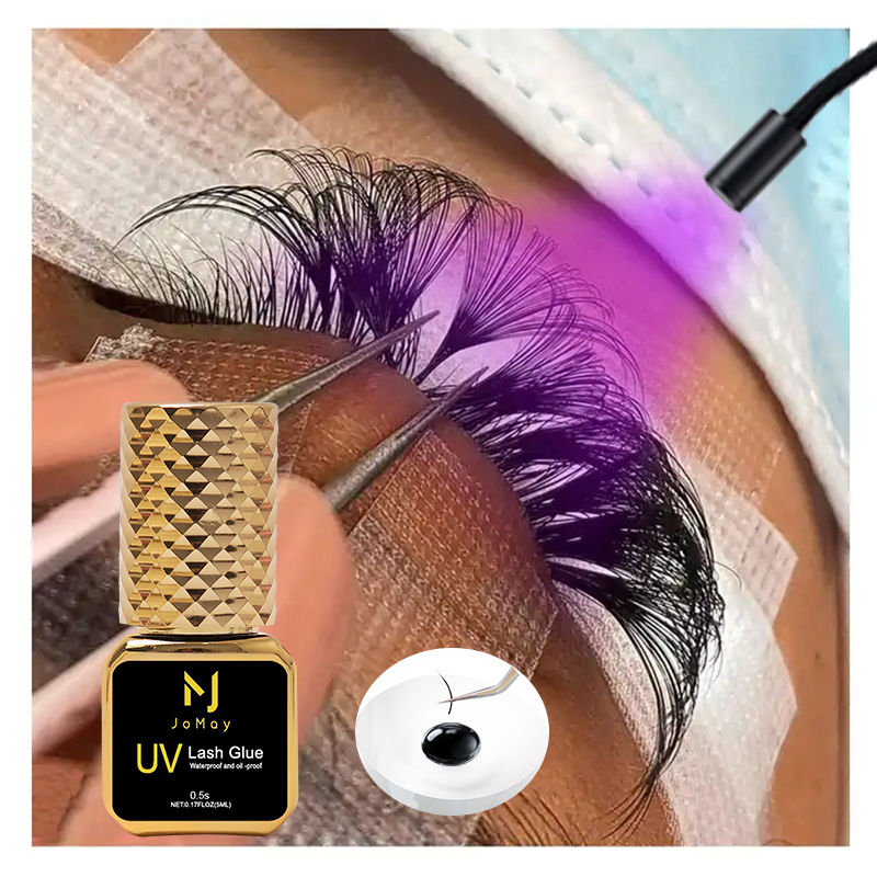 JOMAY Black UV Lash Glue 0.5S  - Eyelash Extension Glue For Sensitive Eyes 评论和价格
