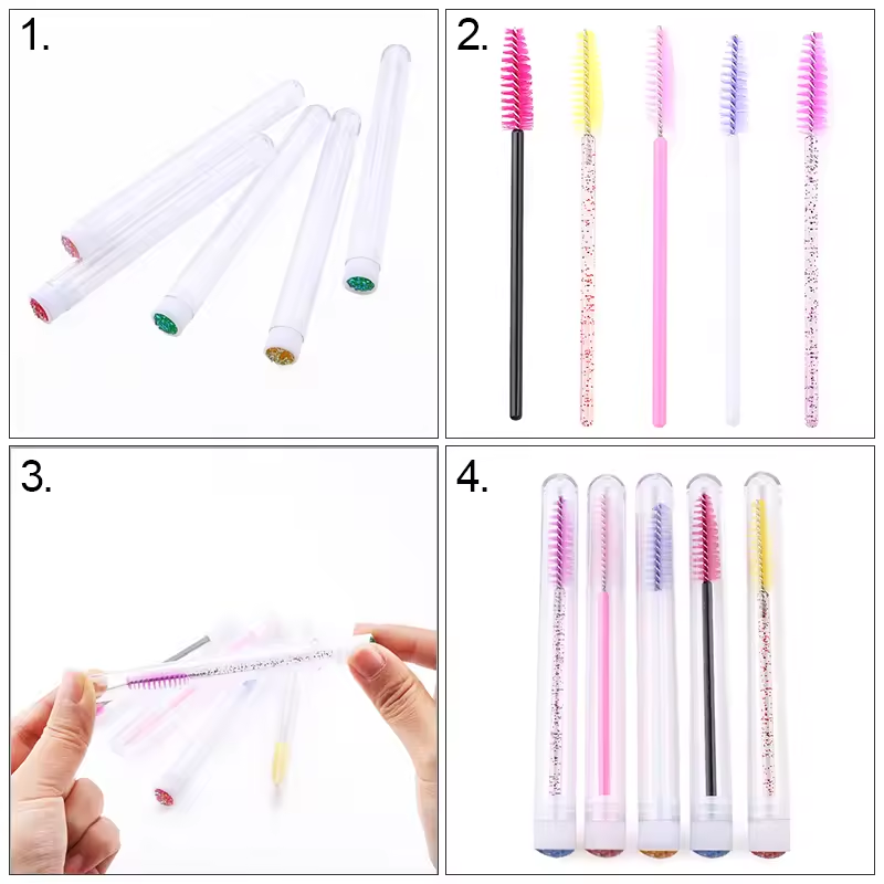 Eyelash Brush Tube With Eyebro - Micro Brush Applicator 评论和价格