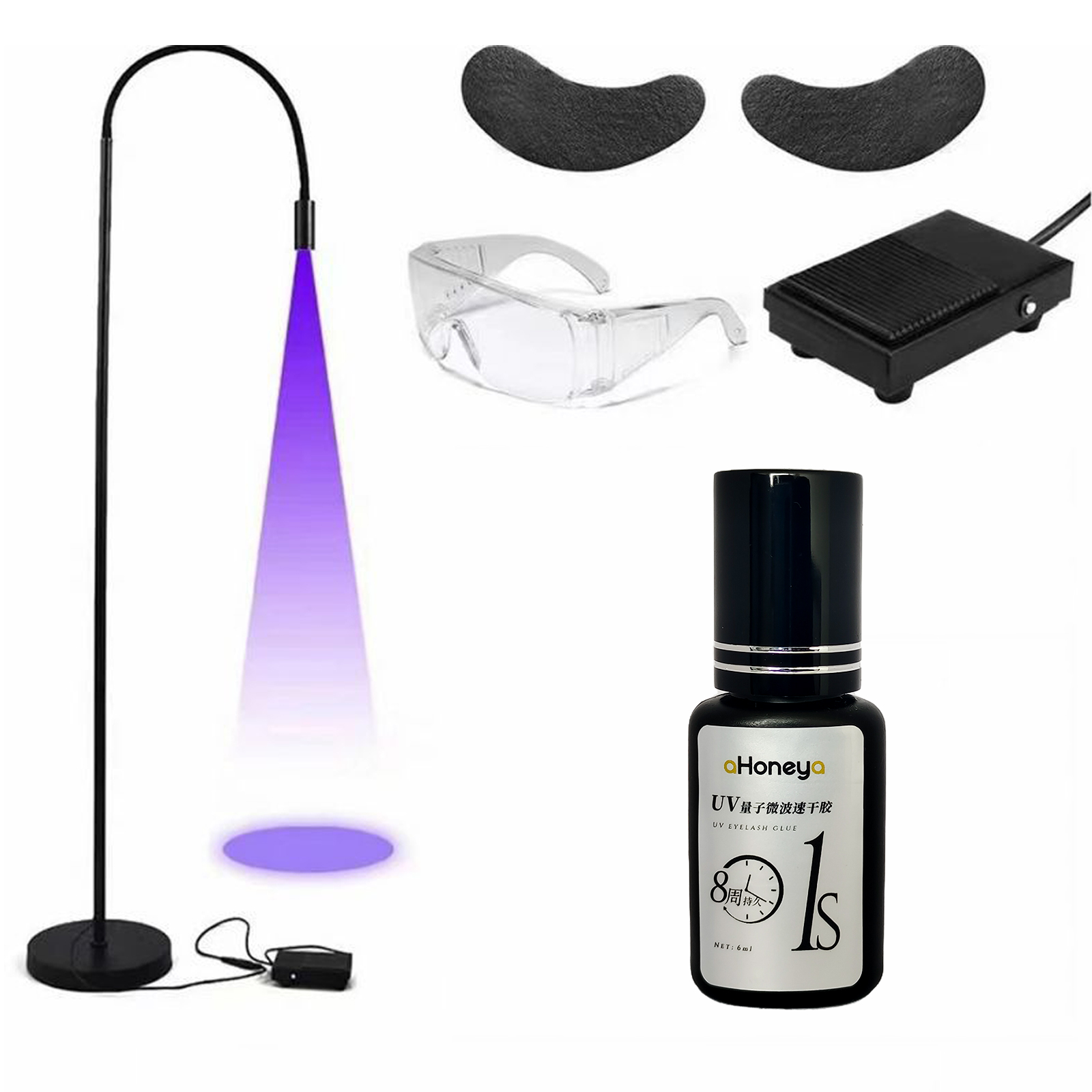Salon UV Eyelash Grafting Glue - Eyelash Extension Glue For Sensitive Eyes 评论和价格