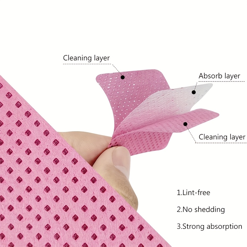 50/100/200pcs Lint-Free Nail W - Eyelash Extension Remover 评论和价格